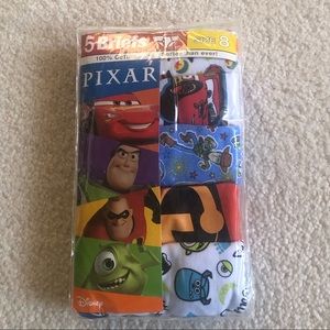 Disney Pixar Cotton Briefs 5 pack size 8